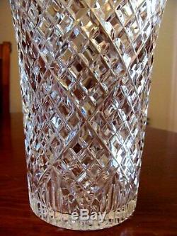 Stunning Vtg'waterford' Ireland Cut Crystal'killarney' 10 Flared Vase Exc