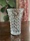 Stunning Waterford Crystal Leonora Vase, 10 Retired Stamped Cut Glass Diamond