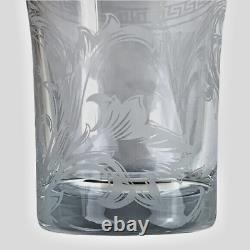 Super Quality VERSACE By Rosenthal Arabesque 12.5Cm Clear Glass Vase Huge Retail