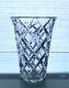 Tiffany & Co Crystal Diamond Cut Vase 8 Signed Sybil Connolly