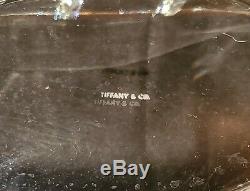 TIFFANY & CO. Tall Cut Crystal Plaid or Tartan Vase 11.5 EXC