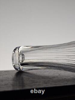 Tapio Wirkkala Foal's foot line-cut crystal art glass vase 3215 Iittala