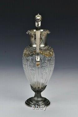 Theodore Starr New York Sterling & Cut Glass Vase