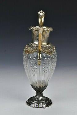 Theodore Starr New York Sterling & Cut Glass Vase