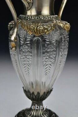 Theodore Starr New York Sterling Silver & Cut Crystal Vase