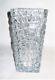 Tiffany & Co. Crystal Sierra Abstract Geometric Rock Crystal Cut Vase Stunning