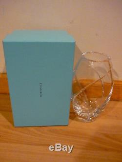 Tiffany & Co. Crystal Swirl Cut Vase