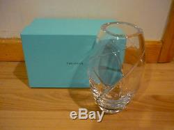 Tiffany & Co. Crystal Swirl Cut Vase