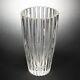 Tiffany & Co Cut Crystal Cylindrical Form Art Glass Vase Stamped 9 3/8