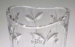 Tiffany & Co. Hand-Cut Crystal Floral Vine Vase 11 gull-wing rim Josef Riedel