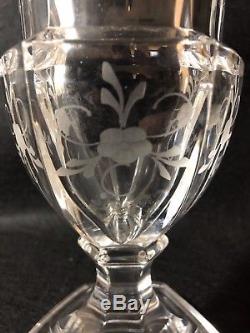 Tiffany & Co. Vintage Crystal Cut Etched Vase