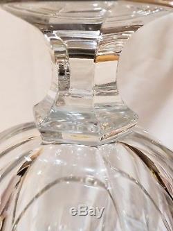 Tiffany & Co. Vintage Hexagon Crystal LARGE Urn Etched Vase panel cut