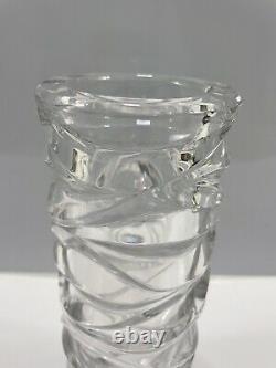 Tiffany & Co wave cut crystal vase