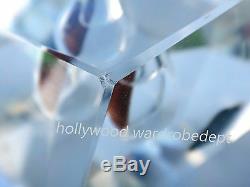 Timo Sarpaneva Crystal vtg ORCHID vase modern mid century glass mcm diamond cut