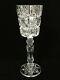 Tyrone Cut Crystal Long Stem Vase, Rare Pattern, 12 3/4 Tall X 4 1/4 Diameter
