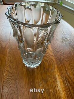 VINTAGE 1930s French Art Deco Contemporary Crystal Cut Vase
