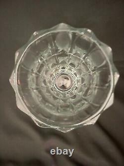 VINTAGE 1930s French Art Deco Contemporary Crystal Cut Vase