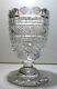 Vintage House Of Waterford Crystal Hexagon Base Vase 10 5/8 Made In Ireland
