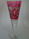 Vintage Pokale Monster Glass Crystal Val St Lambert Red Height 10,83