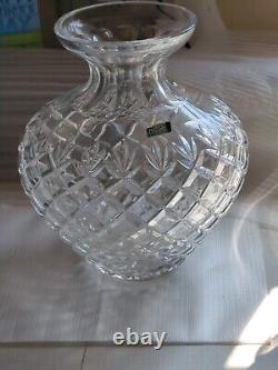 VIOLETTA Crystal 10.5 Vase Hand cut 24 Percent Lead Crystal Vase Made In Poland