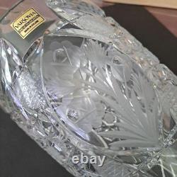 Varsovia Hand-Cut Polish Crystal Vase Fine Quality No Cracks