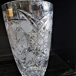 Varsovia Hand-Cut Polish Crystal Vase Fine Quality No Cracks