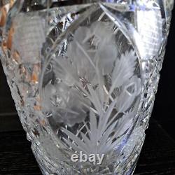 Varsovia Hand-Cut Polish Crystal Vase Fine Quality No Cracks