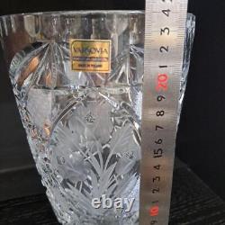 Varsovia Hand-Cut Polish Crystal Vase Fine Quality No Cracks