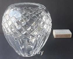 Vase Crystal Glass Glas Hand Cut Um 1950 1960 N77