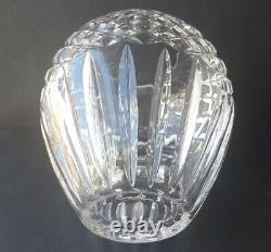 Vase Crystal Glass Glas Hand Cut Um 1950 1960 N77