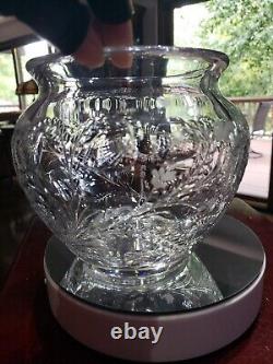 Vase Jardiniere American Brilliant Period Crystal Glass Cut Flowers Pairpoint