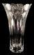 Vintage 13-3/4 Tall Cut Lead Crystal Vase, Panel & Fan Design