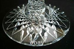 Vintage American Brilliant Cut Glass Crystal Celery Vase Footed Pedestal Ornate