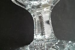 Vintage American Brilliant Cut Glass Crystal Celery Vase Footed Pedestal Ornate