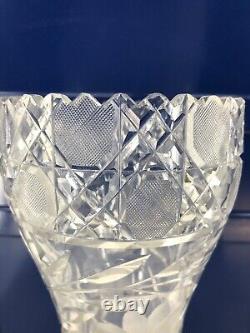 Vintage American Brilliant Period Pairpoint Cut Crystal Vase Early 1900s 12