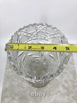 Vintage American Brilliant Period Pairpoint Cut Crystal Vase Early 1900s 12