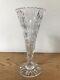 Vintage Antique American Brilliant Abcg Heavy Crystal Cut Glass Trumpet Vase 8
