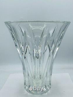 Vintage Baccarat Heavy Cut Crystal 10 French Vase, Brigitte Pattern- Mint