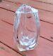 Vintage Baccarat Heavy Cut Crystal French Vase, Thick, 8 Tall