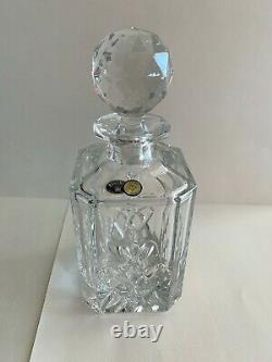 Vintage Bohemia Whisky Cut 24% Lead Crystal Whisky Decanter New Fast Free Ship