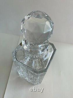 Vintage Bohemia Whisky Cut 24% Lead Crystal Whisky Decanter New Fast Free Ship