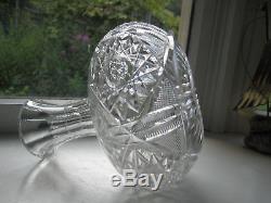 Vintage Brilliant Cut Glass/Crystal Decanter/Vase
