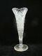 Vintage Clear Cut Crystal Glass 14 Tall Vase
