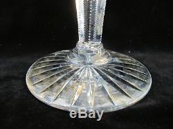 Vintage Clear CUT CRYSTAL Glass 14 Tall Vase