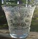 Vintage Clear Cut Glass And Acid Etch Glass Vase