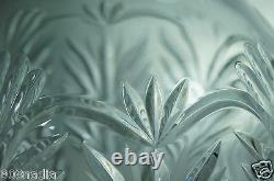 Vintage Cut Glass Or Crystal Flower Vase Beautiful 9 1/2'' Tall Art Deco Style