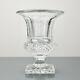 Vintage French Versailles Cut Crystal Urn Medici Vase By Saint Louis Signed