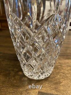 Vintage Heavy Pressed Crystal Vase European 8