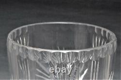 Vintage Lausitzer Heavy Deep Cut Crystal Vase Hobstar 9 Over 4 Pounds Germany