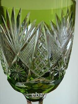 Vintage Monster Pokal Glass Crystal Val St Lambert Germania Colors 10,23